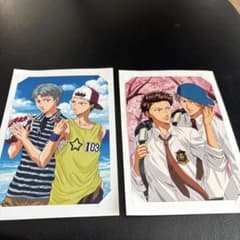 テニスの王子様 ブロマイド 2枚セット　台紙無し。宍戸亮、鳳長太郎のサムネイル