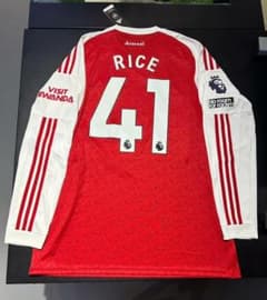 ‌2526 アーセナル ホーム ユニフォーム 41番 ライス ロングスリーブ ‌2526 アーセナル ホーム ユニフォーム 41番 ライス ロングスリーブ