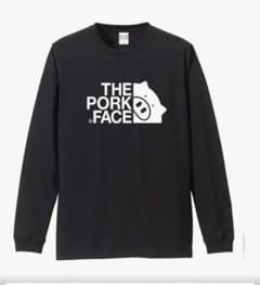 ロンT THE PORK FACE ブラック 長袖Tシャツのサムネイル