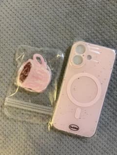 MagSafe対応 iPhoneケース ピンク コーヒーカップグリップ付のサムネイル