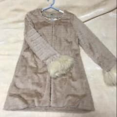 グレイル 袖ファーふわふわコート ベージュのサムネイル