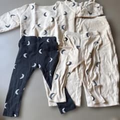 organic zoo o~zベビー服 トップス パンツ 4点セット 月柄のサムネイル