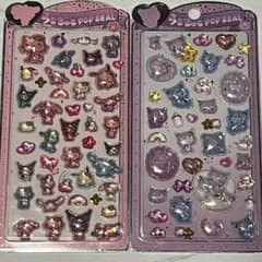 【訳あり】日焼けキティ クロミ シール 2枚セット♪のサムネイル