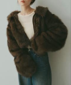 Kastane ブラウン ファーショートコートのサムネイル