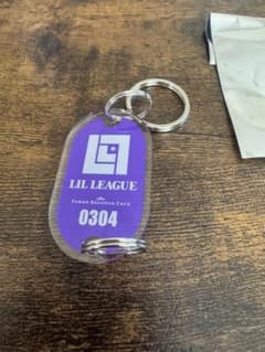 LIL LEAGUE 난바 벽 하늘 타와레코 카페 스트로 태그 키홀더