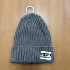 BROOKLYN LIFE AND STYLE ニット帽 グレーのサムネイル
