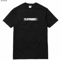 SUPREME モーションロゴ ブラックのサムネイル