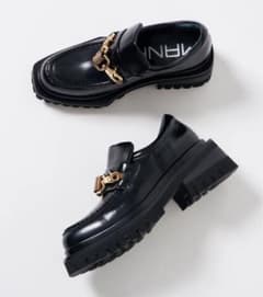 ⭐*ん様 MANAダブルフックローファー ブラック 38size 新品 MANAダブルフックローファー ブラック 38size 新品 - メルカリ