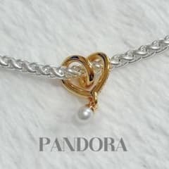 PANDORA パンドラ ハート パール チャーム ゴールドのサムネイル
