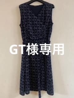 ローラアシュレイ　　ワンピース　紺　　13のサムネイル