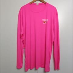 SPORT-TEK Corporate Fish Long-Sleeve T-Shirt, Fluorescent Pink, Size 2XL, US Vintage Clothing