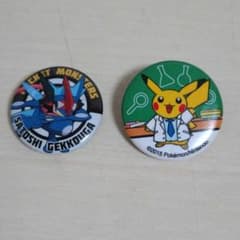 ポケモン 缶バッジ サトシゲッコウガ ピカチュウ 2個セット - メルカリ
