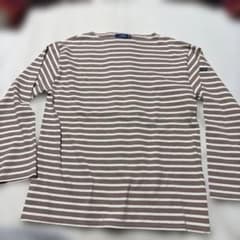 saint james T7 ウェッソン ボーダー ベージュ　茶 saint james T7 ウェッソン ボーダー ベージュ 茶 - メルカリ