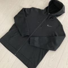 Nike ナイキ ジップアップパーカー ブラック 裏起毛 大きいサイズ XXLのサムネイル