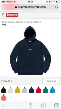 supreme trademark Hoodedのサムネイル