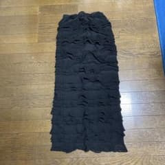 フリルデザイン ブラック タイトスカートのサムネイル