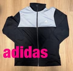 アディダス ジャージ トラックジャケット XO 2XL ブラック グレーのサムネイル