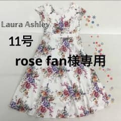 rose fan様専用 美品✨【ローラアシュレイ】花柄半袖ロングワンピースのサムネイル