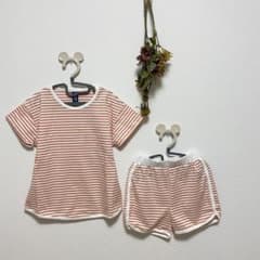 ボーダー　セットアップ　オレンジのサムネイル