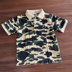 美品⭐️BAPE KIDS 迷彩サメTシャツ　80cm正規品 ☆新品☆ ABC camo green シャーク Tシャツ XLサイズ a bathing ape
