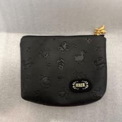 新品未使用フェイラー ハイジ HEIDI　ポーチ 黒　エンボス加工のサムネイル