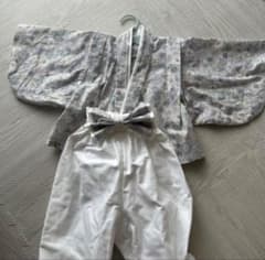 ベビー用 着物風セットアップ 袴風 花柄のサムネイル