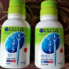 水歯磨き。ピュオーラ。ライムミント2本セット。のサムネイル