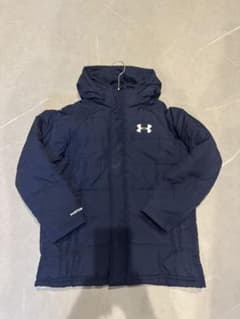 UNDER ARMOUR ネイビー ベンチコート YMD 140 - メルカリ