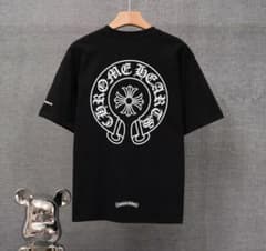CHROME HEARTS バックプリント Tシャツ ブラック - メルカリ
