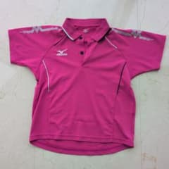 MIZUNO テニスウェア ポロシャツ ピンク 130cmのサムネイル