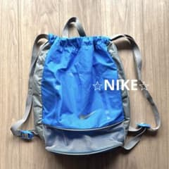 ナイキ Nike リュックサック プールバッグ スポーツバッグ ブルー マチ付のサムネイル