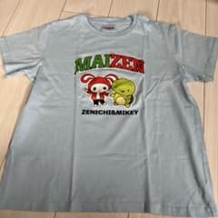 MAIZEN 캐릭터 T 셔츠 하늘색