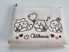 【美品】ちいかわChiikawa 刺繍 フラットポーチのサムネイル