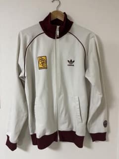 adidas ジャージ トラックジャケット 白 赤 90s風のサムネイル