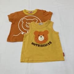 HOT BISCUITS 半袖Tシャツ ノースリーブ 2枚セットのサムネイル
