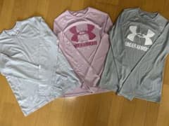 Under Armour 長袖Tシャツ 3枚セット YLG 150　まとめ売りのサムネイル