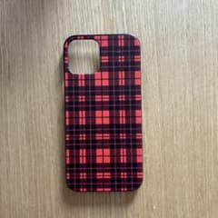 iPhone12/12PRO用　スマホケース　チェック柄のサムネイル