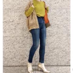 Ungrid ハイウエストフレイドヘムストスリ