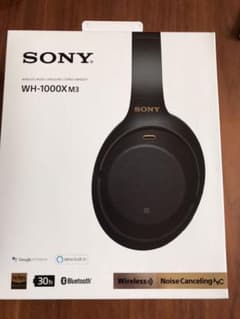 美品【SONY】WH-1000XM3 ワイヤレスノイズキャンセリングヘッドセットのサムネイル