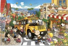 1000ピース ジグソーパズル スヌーピー ハッピースクールバス - メルカリ
