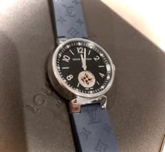 【美品】　時計　レディース　ルイヴィトン　タンブール　ムーンスター　ネイビー　⭐︎