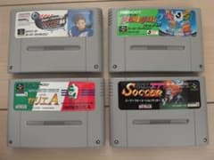 Super Famicom soccer game software 4-pack