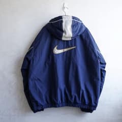 NIKE 90s ナイロンフードジャケット ミシガンカラー - メルカリ