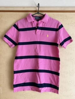 Polo Ralph Lauren ボーダー ポロシャツ ピンクのサムネイル
