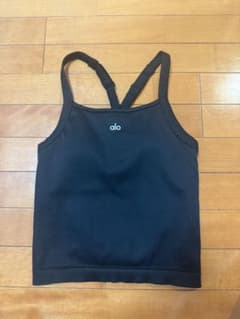 Alo Seamless リブフェイバリット タンクトップ ブラック - メルカリ