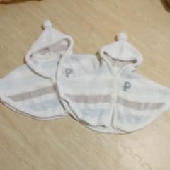 ジェラートピケ　ポンチョ　双子のサムネイル