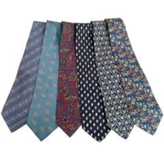 ネクタイ まとめ売り 6本セット シルク フェラガモ ベルサーチ