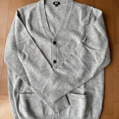 UNIQLO グレー Vネックカーディガン Lのサムネイル