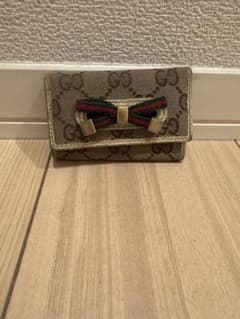 GUCCI GGキャンバス キーケース リボンのサムネイル