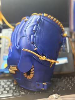 SSKオーダー投手用グラブ 未使用 本体ブルー/タン紐 SSKオーダー投手用グラブ 未使用 本体ブルー/タン紐 - メルカリ